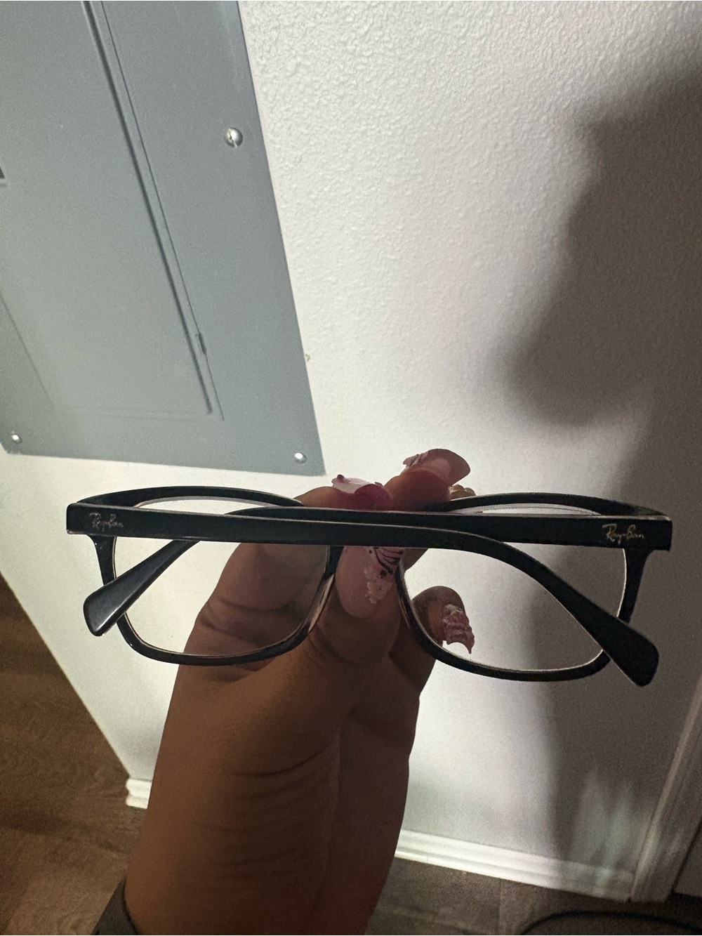 Ray-Ban Eyeglasses Frames Black Rectangle RX Glasses w/ Prescription Lenses - Picture 7 of 9
